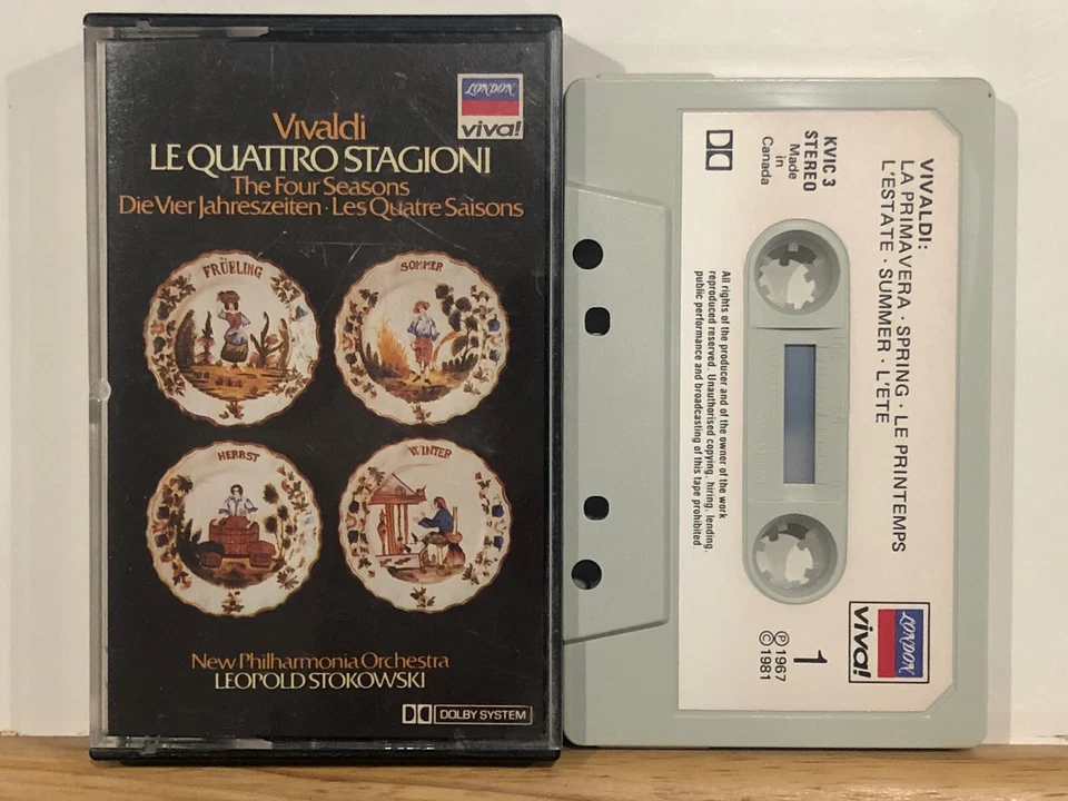 Vivaldi  -  Four Seasons  Cassette Tape In Good Condition - Image 3 of 3