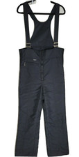 Vintage 70's Snuggler Men's Overalls Black Snow Ski Pants Size 40/M