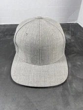 Gray Vintage The Classics Yupoong BLANK Cleaned Snapback Hat Cap