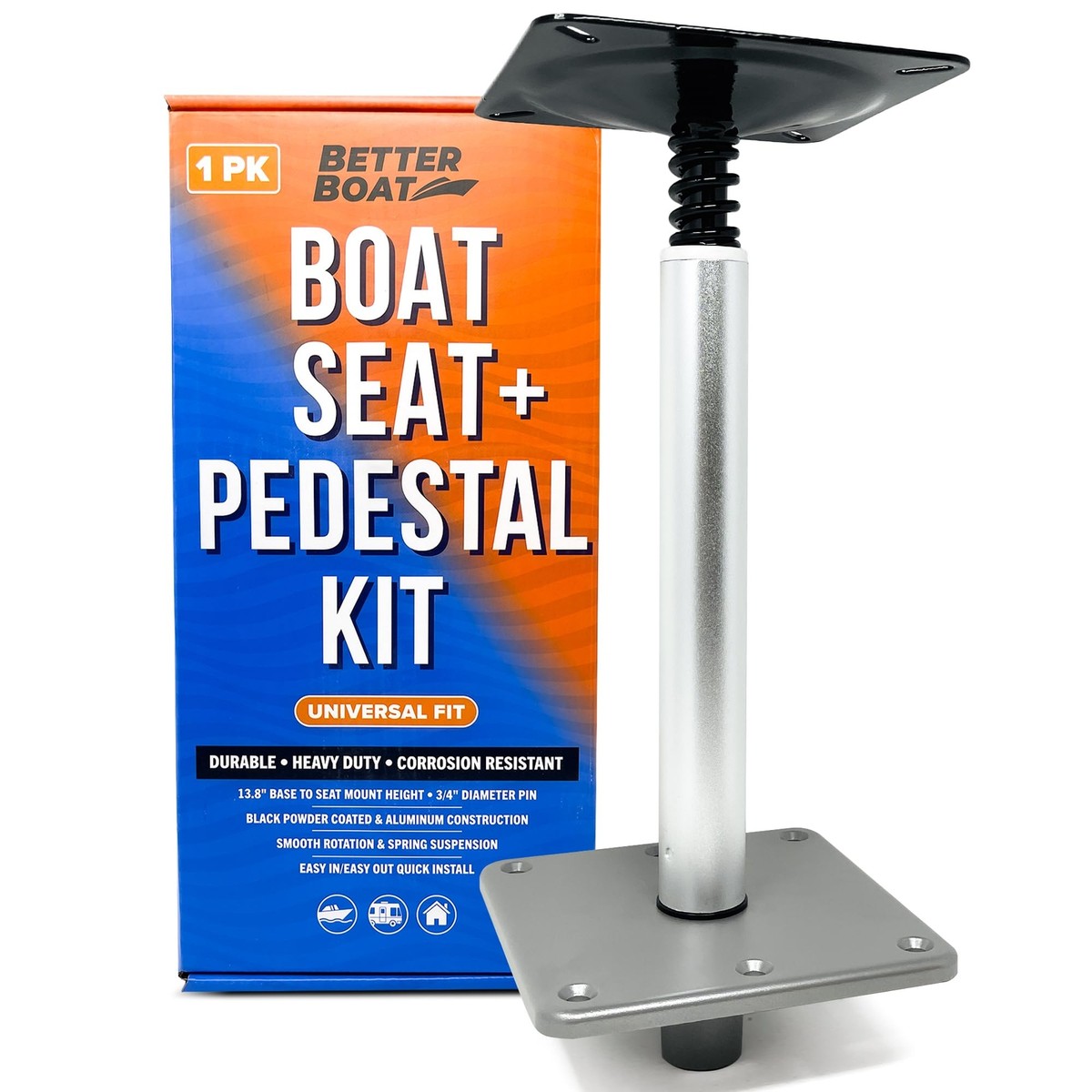 Boat Pedestal Seat Package Piece Kit Boat Seat and Pedestal Combo with  Boat