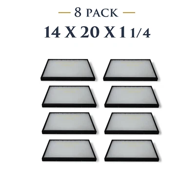 SOUTHERN STAR DISPLAYS 8 Pack of 14 x 20 x 1 1/4 Riker Display Cases Boxes for Collectibles Arrowheads