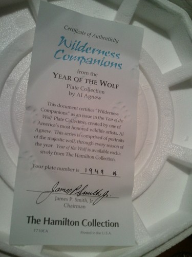 The Hamilton Collectors Plate ~ "Wilderness Companions" - By Al Agnew LT# - Bild 2 von 6