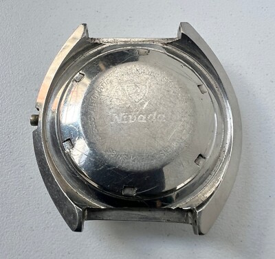 Nivada Cal 2066 Automatic Watch Vintage Mens Gray Dial 21 Jewels