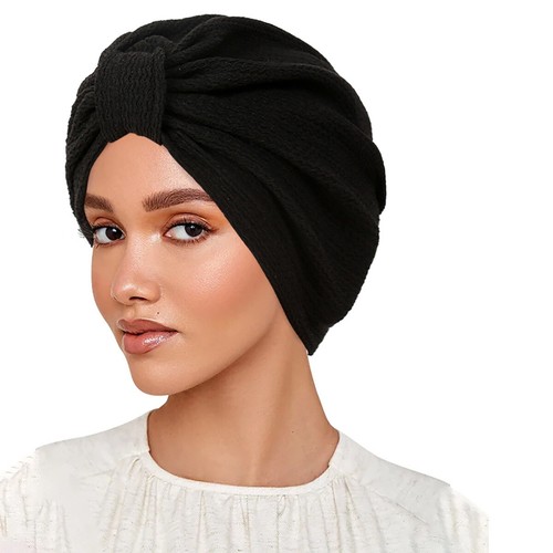 Mujeres Indias Turbante Bufanda Hijab Sombrero Musulmán Pérdida de Cabello Quimio Gorra Gorro Cubierta Envolvente - Imagen 23 de 28