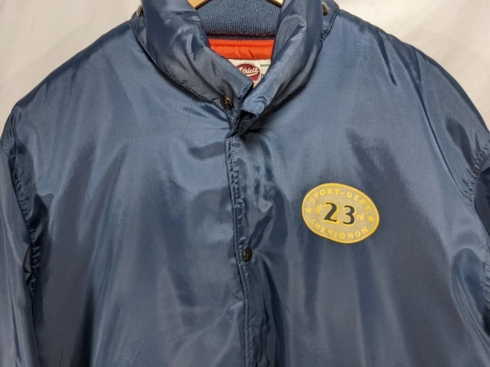 Chevignon Togs Unlimited Athlete Blue Removable Layer W/Hoodie XXL Rare VTG 🏈 - Image 2 of 4