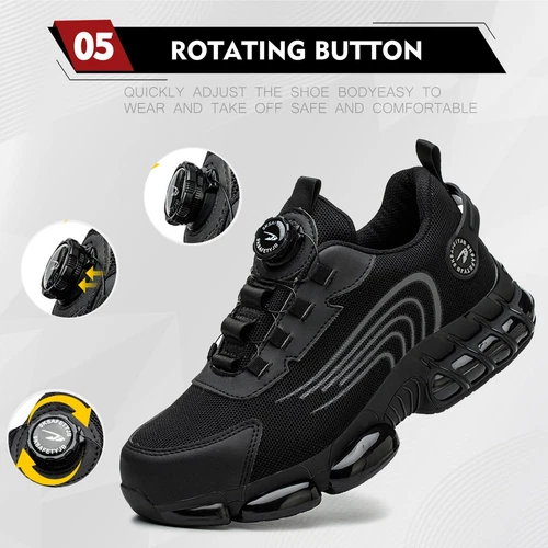 Indestructible Safety Work Shoes Steel Toe Breathable Work Boots Mens' Sneakers - Bild 20 von 26