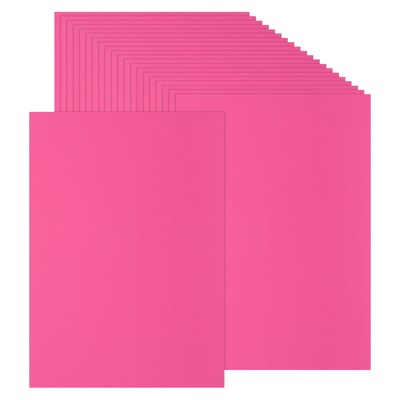 50 Sheets Colored Cardstock Paper, A4 Size Card Stock, Dark Pink