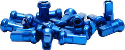 DUBYA 1990-2004 Kawasaki KX500 98-612D SPOKE NIPPLES BLUE