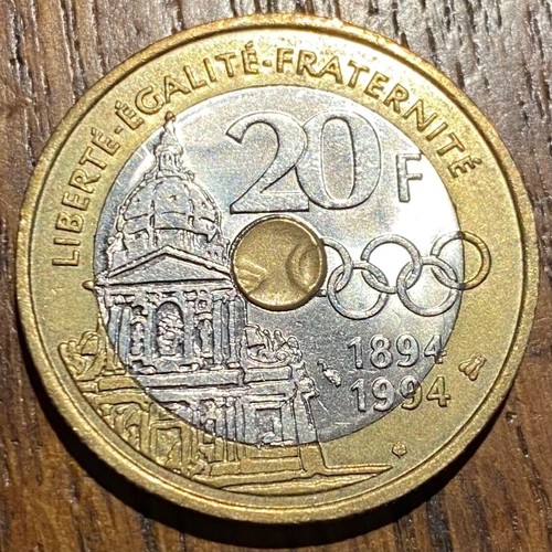 PIECE DE 20 FRANCS COUBERTIN 1994 (1159) - Picture 2 of 2