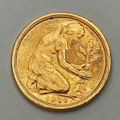 50 Pfennig 1949 - BANK DEUTSCHER LÄNDER - Goldmünze | eBay