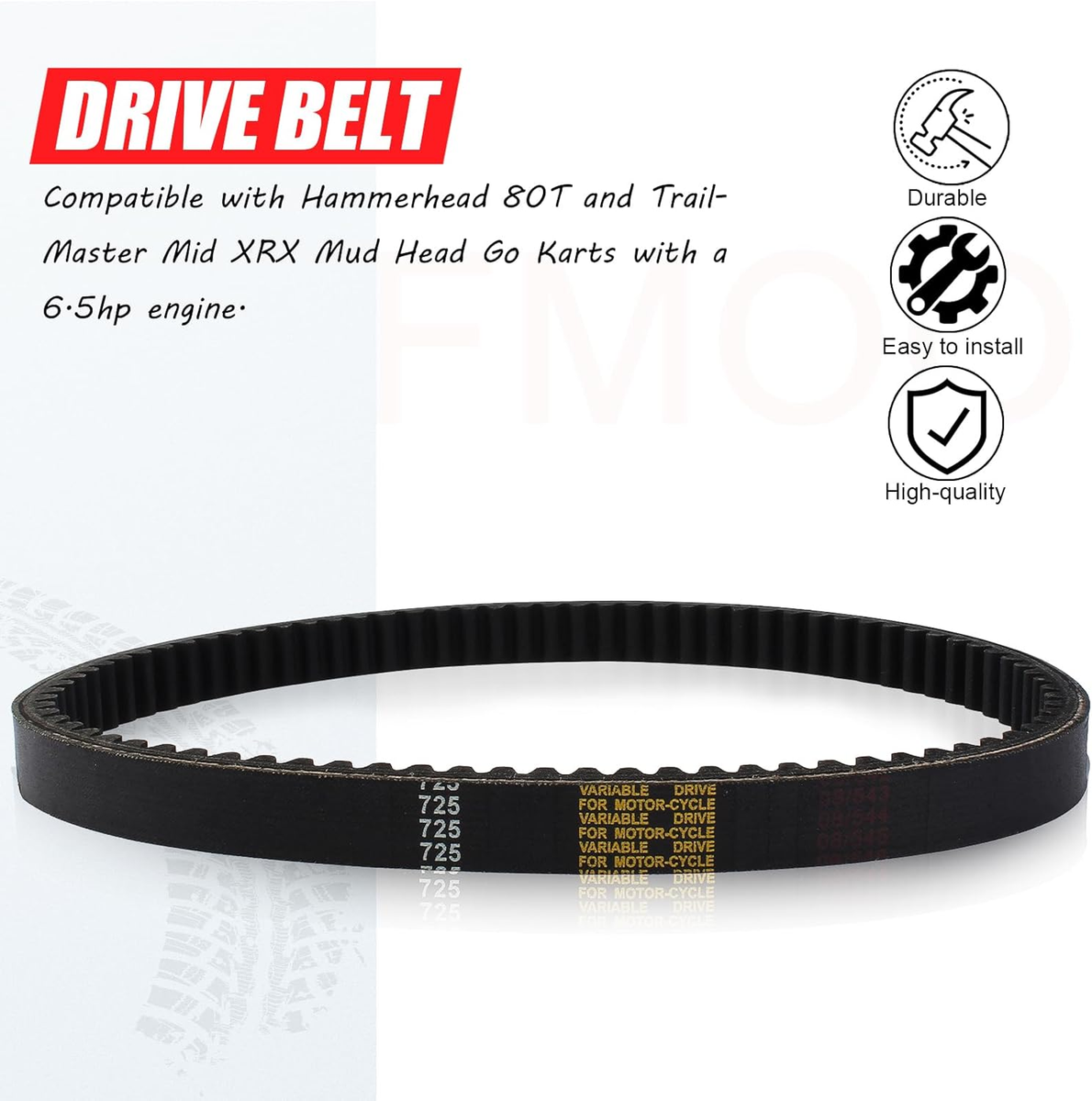 MRELC Go Kart Drive Belt 725 - Clutch Replacement Kit