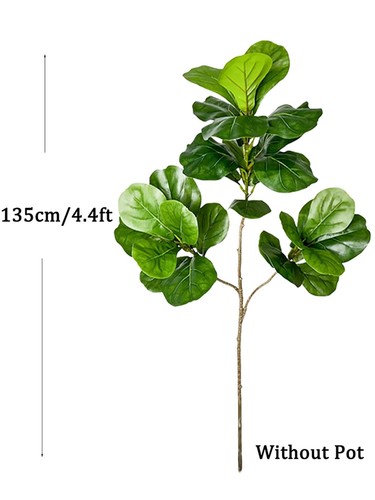 Albero di ficus artificiale grande 70-135 cm - piante finte in gomma per arredamento casa e giardino - Foto 5 di 28