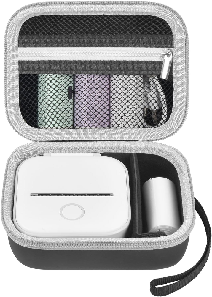 Durable Label Maker Case for Memoking T02 Phomemo M02 M02S M02 Pro Q30S Pon Printers