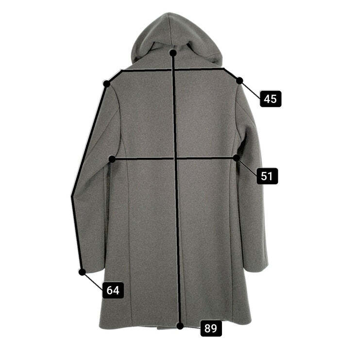 ※*！様 jun hashimoto HIGH NECK FLY FRONT C junhashimoto Jun Hashimoto 22AW C03 H3 WRAP COAT Cashmere