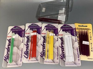 Lot of unused Microbrush Superfine, Fine & Regular Brush Applicators