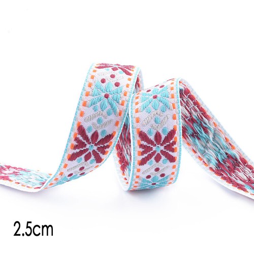 Jacquard Trim Braid or Embroidered Ribbon Craft Sewing Retro Boho Ethnic Scandi - Picture 207 of 276
