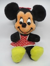 Vintage 80's MINNIE MOUSE Plush Stuffed Toy 17" Animal Disneyland Walt Disney