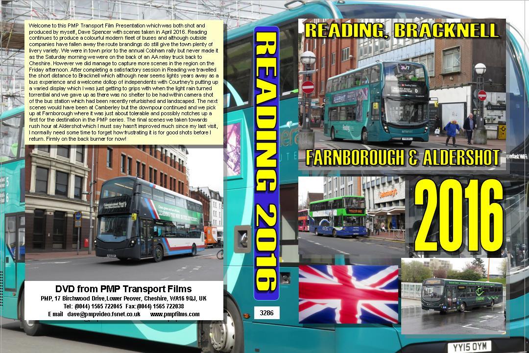 3286. Reading. UK. Buses. April 2016. Updating our coverage as new vehicles cont