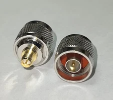 N Type Male to RP-SMA Female Straight 2 PIECE RF Coaxial Adapter USA Fast Ship