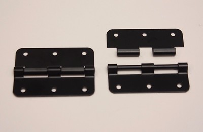 2- Black Take Apart Hinges Ex Large 3 '' Cases, Guitar, D.J. 
