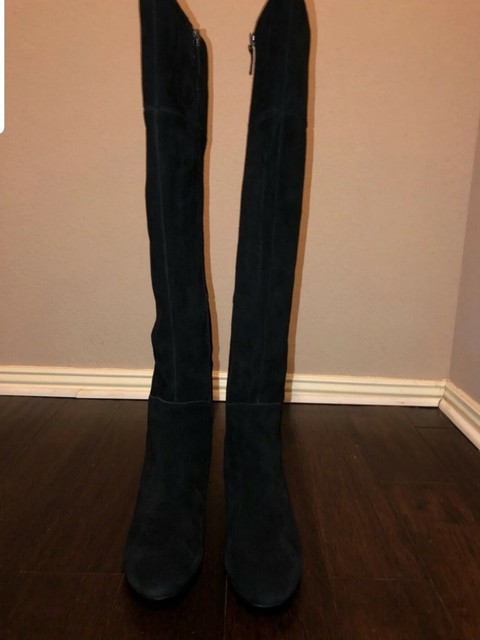 franco sarto wide calf suede boots