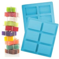 Van Der Linn Silicone Rectangle Mould 6 Cavity Cell Soap Mould Mold Wax Melt