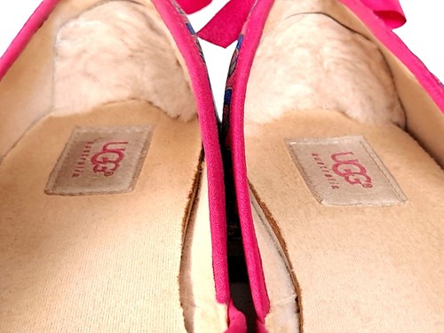 UGG - INDAH MARRAKESCH - rosa & blau Espadrille Slipper Ballerinas - Größe: 8 - Bild 4 von 9