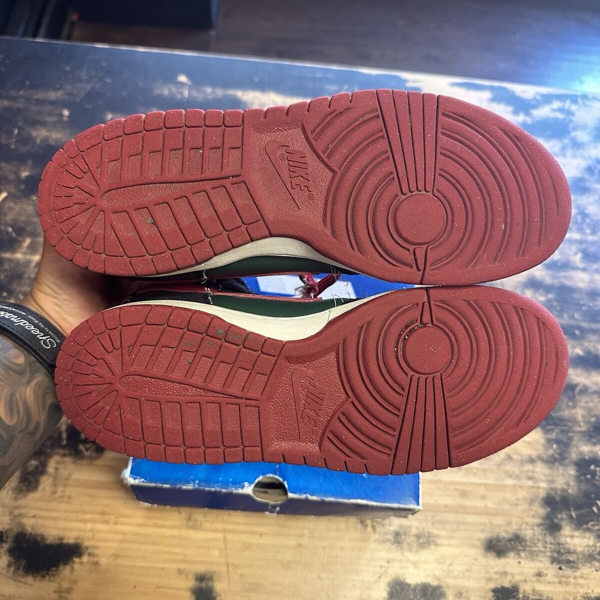 NIKE SB DUNK HIGH PREMIUM RESN GUCCI 313171-362 SIZE 8.5 OG NIKE SB DUNK HIGH PREMIUM RESN GUCCI 313171-362 SIZE 8.5 OG