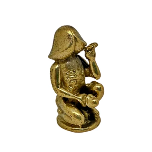 Soulmate Love Attraction Voodoo Doll Erotic Yant Buddha Brass Pocket Amulet