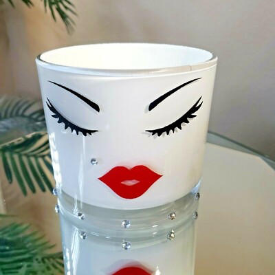 Large Glitter Makeup Brush Holder Cup Brushes Organizer Storage Vanity Decor.