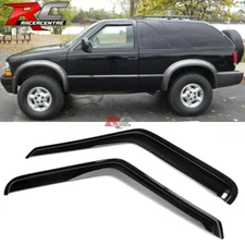 Fit 94-03 Chevrolet S10 GMC Sonoma Sun Rain Guard Vent Shade Window Visors