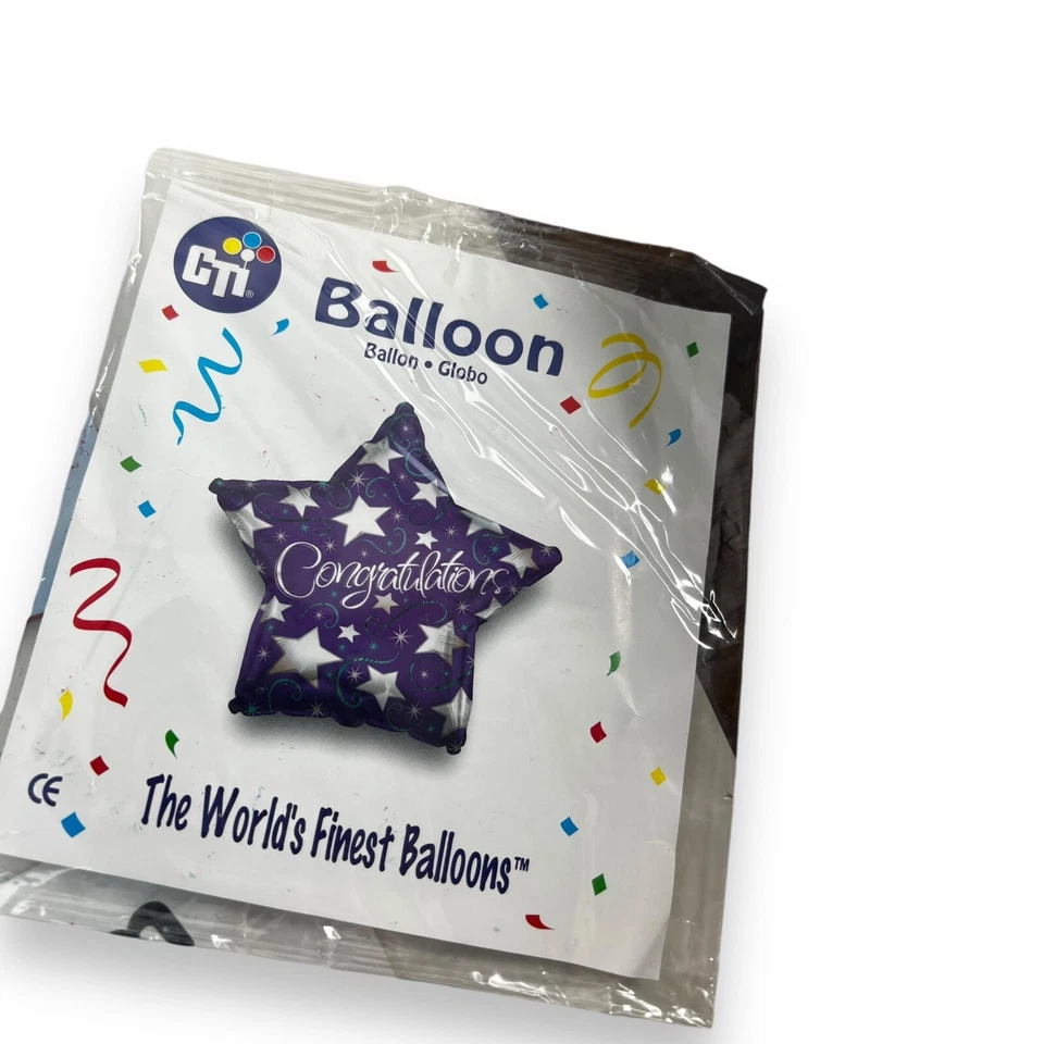 7 件套复古 Qualatex Anagram 18 英寸气球 Globo 恭喜大会 — 第 2/4 张图片