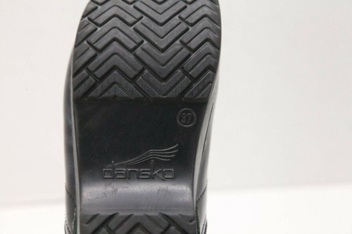 Zapatos zuecos Dansko Cosmic charol, para mujer, talla 37, negro azul, mármol Galaxy - Imagen 8 de 8