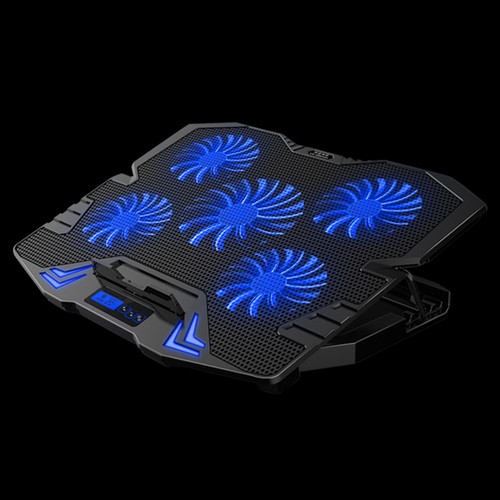 Notebook Cooler with Fans Adjustable Laptop Cooling Pad Silent Cooling Stand - Zdjęcie 4 z 12