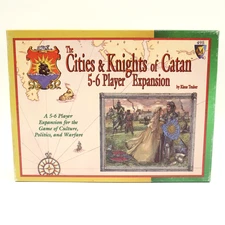 Mayfair Boardgame Cities & Knights of Catan  5-6 Player Expansion 100% Complete