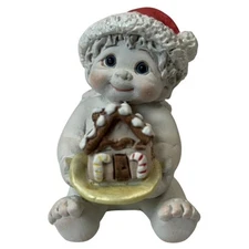 Vtg Dreamsicles "Gingerbread House" Angel Cherub #11333 Signed Kristin 2000