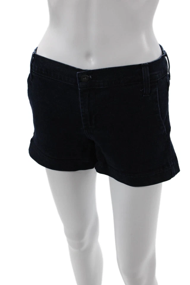 Классические однотонные шорты унисекс темно-синие James Jeans размер 27 - Изображение 2 из 4