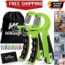 Grip Strength Trainer Kit 2 Pack, Forearm Strengthener, Hand Grip Gripper Str...