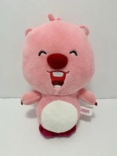 ZANMANG LOOPY Plush Original Standing Pink Beaver Doll Smiling Face Soft