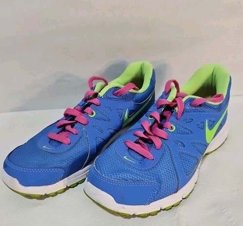Nike Revolution 2 Trainingssneaker Damen Größe 8 M Nr. H • 554900-402 • Blau Limette