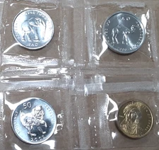 2000-02 Somalia 4 Coin UNC Set (5, 10, 50 & 100 Shillings) Sealed in Plastic