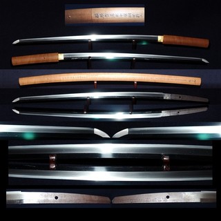 刀 KATANA Antique Japanese Long Sword 67.0cm Signed 國安 Kuniyasu 鞘書 Sayagaki