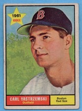 1961 Topps #287 Carl Yastrzemski VG-VGEX MARKED Boston Red Sox HOF A8955