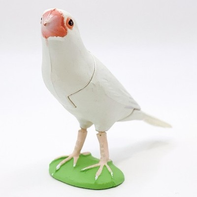 Weißer Java Spatz Kaiyodo Mini Figur Maskottchen Tier Spielzeug Schokolade Ei...