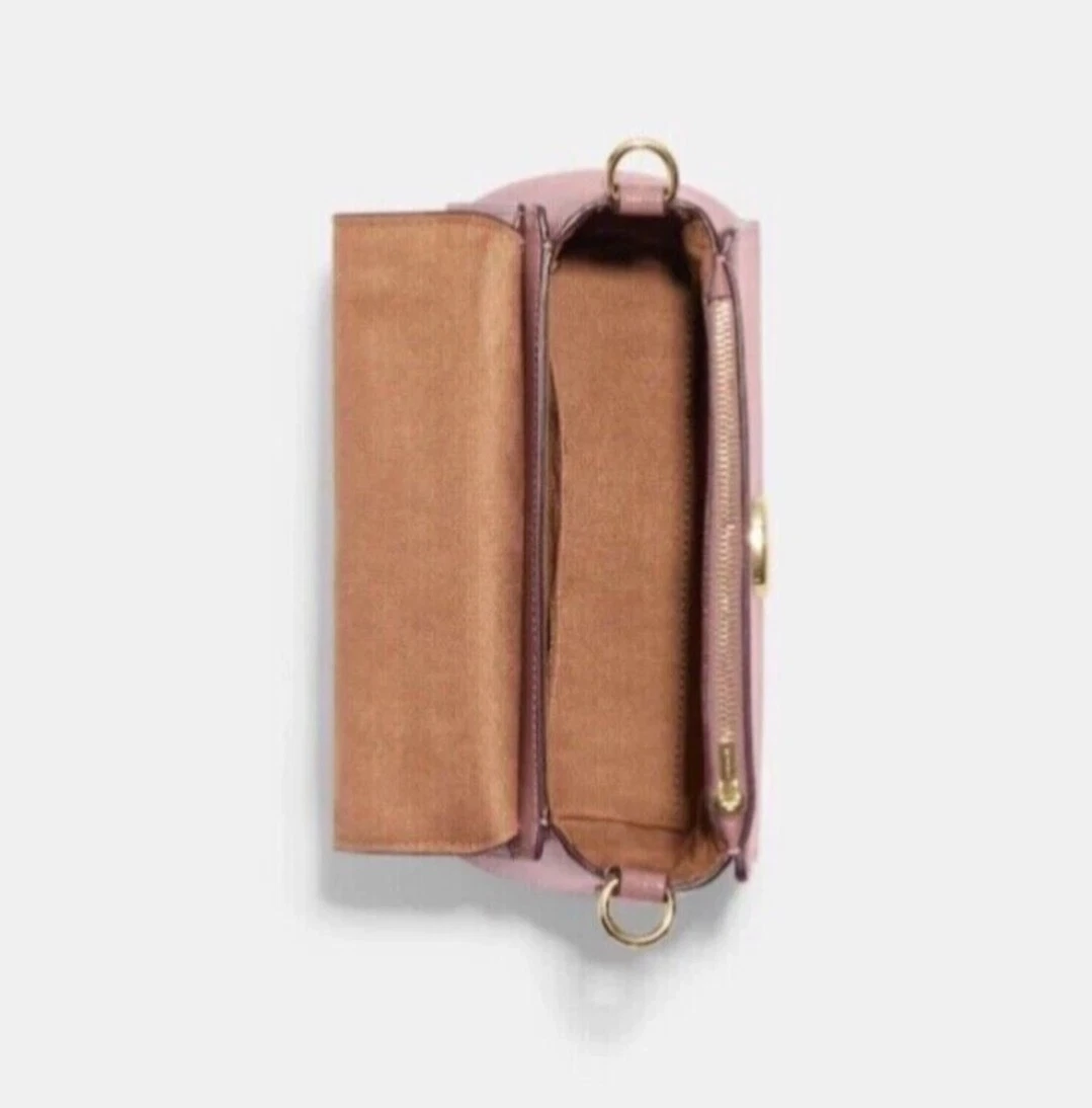 Borsa Classic Beauty.Coach CF320 Morgan manico superiore vernice pelle incrociata.