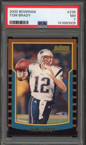 2000 Bowman #236 Tom Brady RC PSA 7 NM Centered / Sharp GOAT