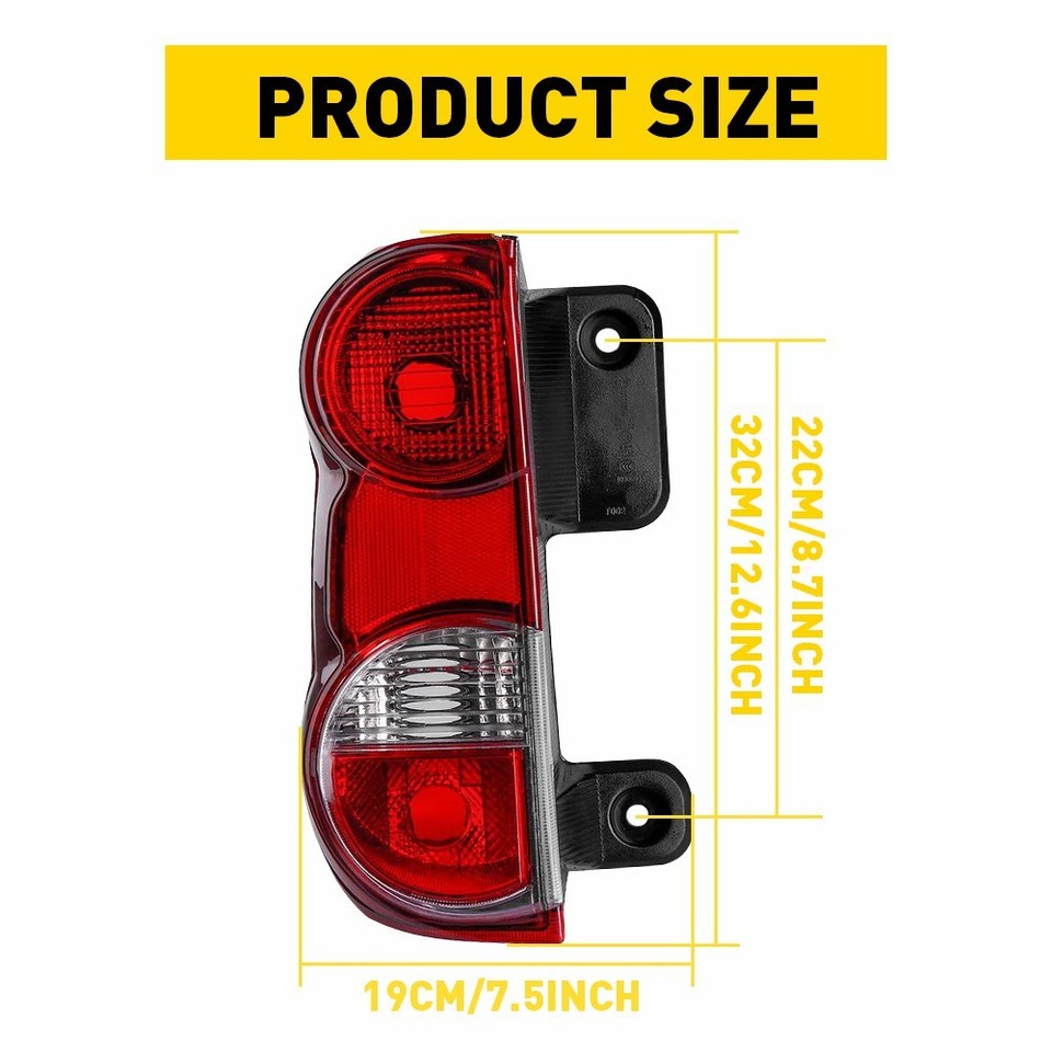 Tail Light Compatible With 2013-2018 Nissan NV200 Right Passenger With bulb(s