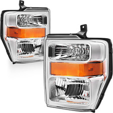 Headlight Assembly Compatible with 2008-2010 Ford F250 F350 F450 Super Duty Head