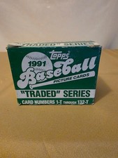 1991 Topps Baseball Traded Series Set of 132 Cards