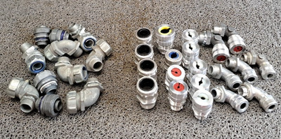 Hubbell Cord Connections 3/8'', 1/2'', 3/4''Plus T&B 1/2'' Flex Connections Lot